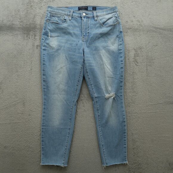 Lucky Brand Jeans Women's Size 12/31R Mid-Rise Ava Skinny 28" Inseam Distressed - Picture 1 of 16